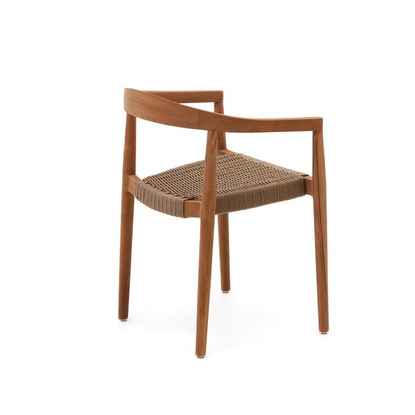 Vrtni stoli v kompletu 4 ks iz masivnega lesa v naravni barvi Ydalia – Kave Home-image-3