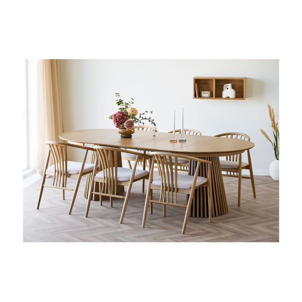 Večnivojska polica v hrastovem dekorju v naravni barvi 71 cm Oshawa – House Nordic-image-2