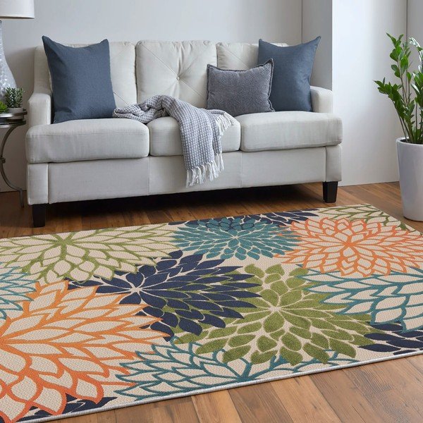 Pralna preproga iz mešanice bombaža 100x150 cm Geo Flowers – Conceptum Hypnose-image-2