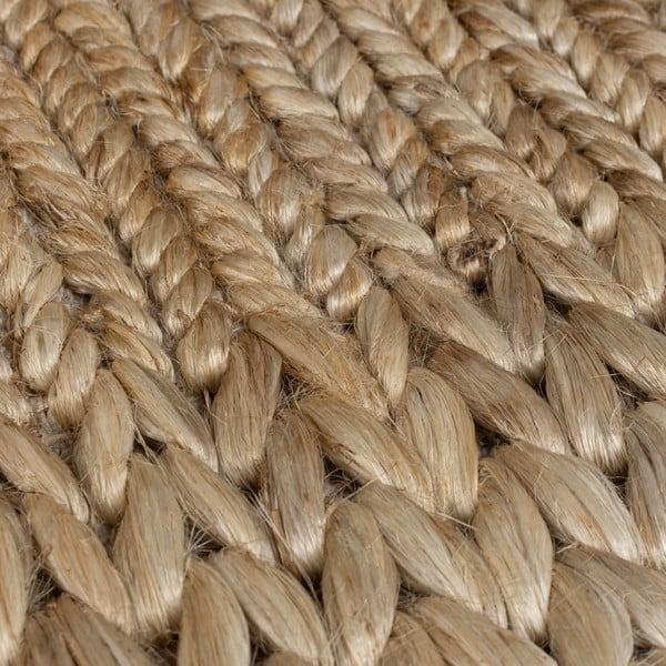 Ročno tkana preproga iz konopljastega osleza v naravni barvi 120x170 cm Drew Border – Flair Rugs-image-3