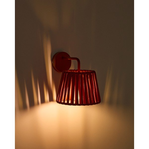 LED stenska zunanja svetilka s solarnim panelom (višina 23 cm) Aldet – Kave Home-image-1
