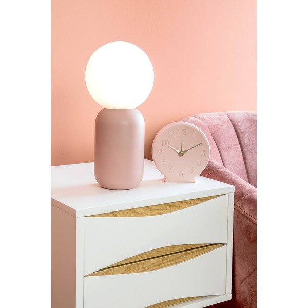 Svetlo roza namizna svetilka Leitmotiv Gala, višina 32 cm-image-2
