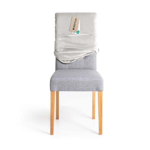 Svetlo sive raztegljive prevleke v kompletu 4 ks za stol 48 cm Sento – Restilo-image-4