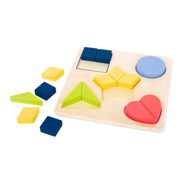Otroška lesena izobraževalna igra Legler Puzzle