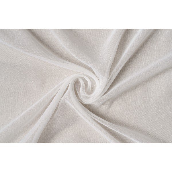 Bela prosojna zavesa 140x245 cm Perseide – Mendola Fabrics-image-2