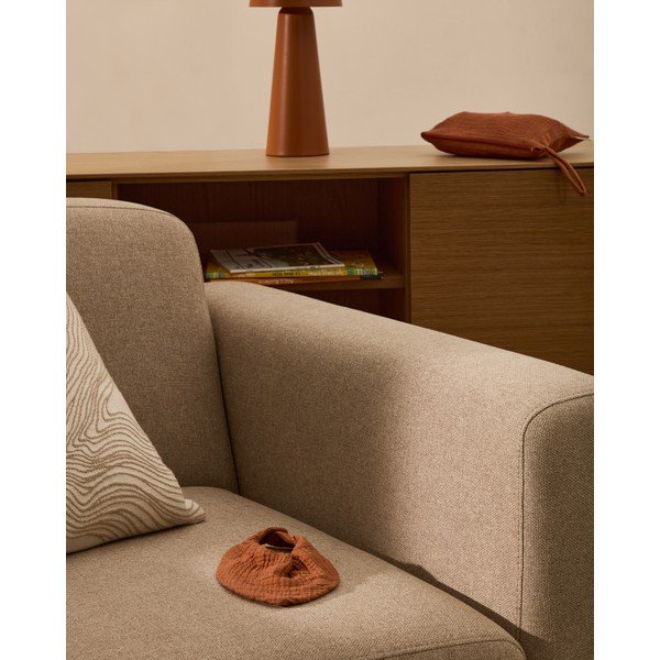 Kremno beli/v barvi terakote bombažni slinčki v kompletu 2 ks Olna – Kave Home-image-1