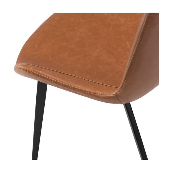 Rjav jedilni stol iz umetnega usnja DAN-FORM Denmark Hype-image-3