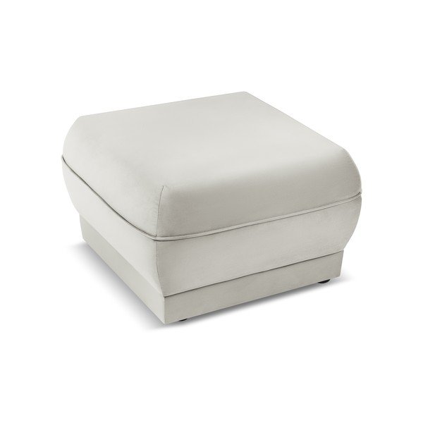 Bež žameten tabure Lando – Micadoni Home-image-3