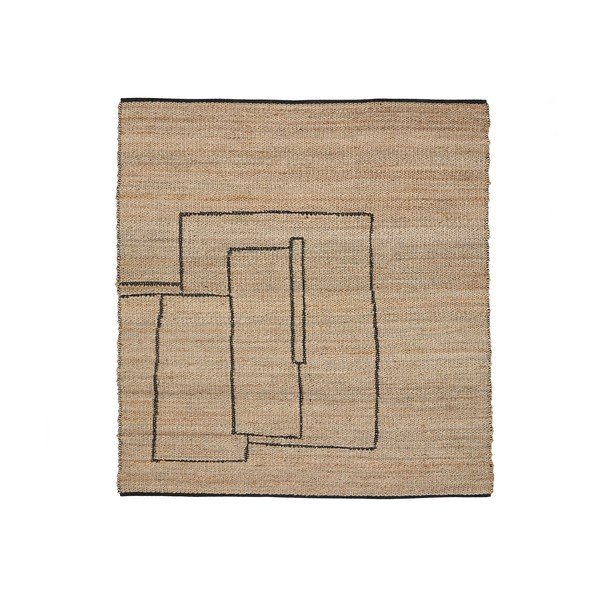 Obojestranska/ročno tkana preproga iz jute v naravni barvi 200x300 cm Velira – Kave Home-image-3
