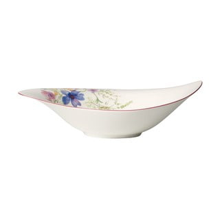 Bela porcelanasta skleda za solato z motivom cvetja Villeroy & Boch Mariefleur Serve, 1,15 l