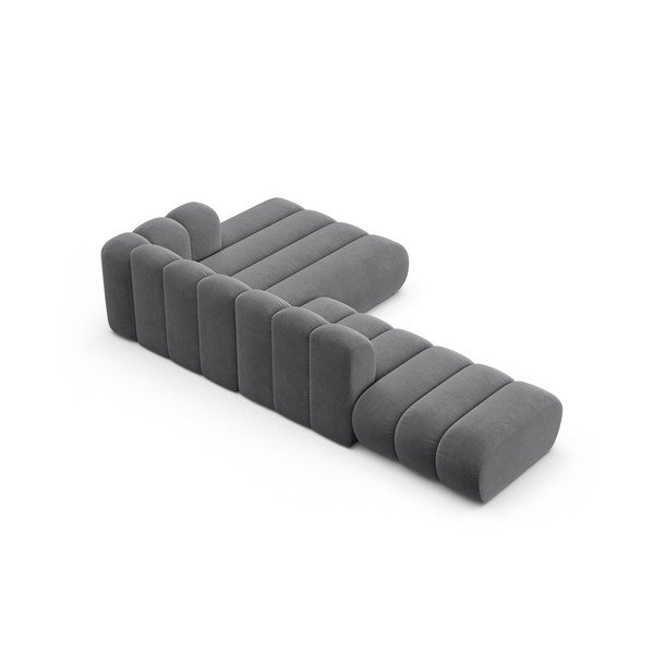 Svetlo siva kotna sedežna garnitura (desni kot) Lupine – Micadoni Home-image-3