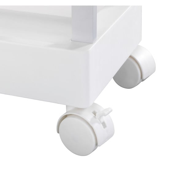 Bel plastičen regal na koleščkih 45x80 cm Mino – Wenko-image-4