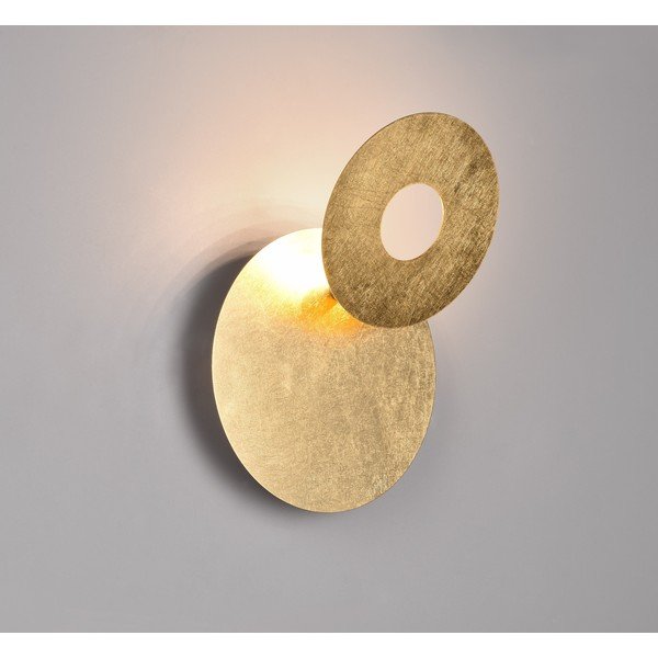 LED stenska svetilka v zlati barvi Leano – Trio-image-3