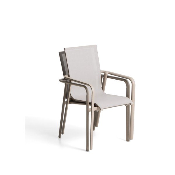Bež/sivorjav vrtni stol Canea – Kave Home-image-3