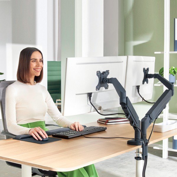 Nosilec za dva monitorja Ergo – Leitz-image-1