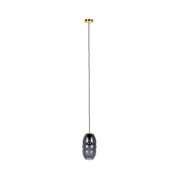Siva viseča svetilka s steklenim senčnikom 25x25 cm Lauren - White Label