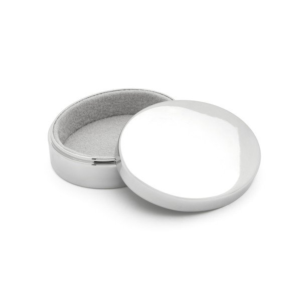 Kovinska škatlica za prvi mlečni zob v sijajno srebrni barvi 5x4x2 cm Woezel & Pip – Zilverstad-image-1