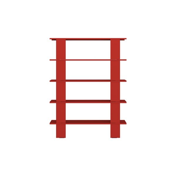 Rdeč kovinski regal 120x156x37 cm Hes – noo.ma-image-3