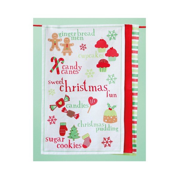 Komplet 3 kuhinjskih brisač Sweet Christmas-image-1
