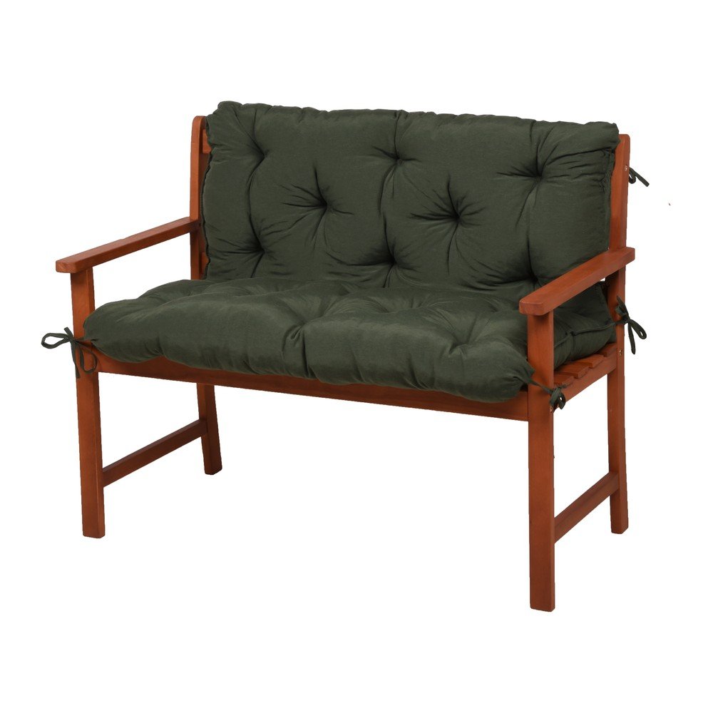Kaki zelene vrtne sedežne blazine v kompletu 2 ks za klop 50x100 cm Selby