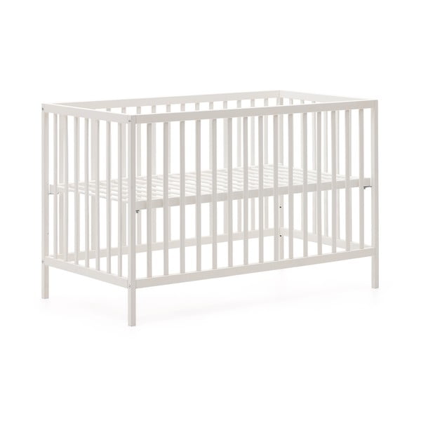 Bela otroška posteljica iz masivne bukve 60x120 cm Shantal – Kave Home-image-3