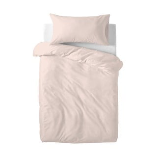 Svetlo rožnata otroška bombažna posteljnina  Happy Friday Basic, 115 x 145 cm