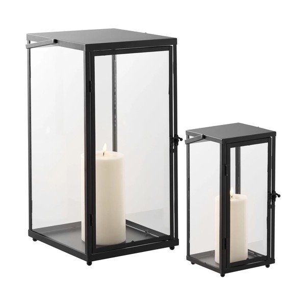 Steklene lanterne v kompletu 2 ks (višina 50 cm) Ibra – House Nordic-image-3