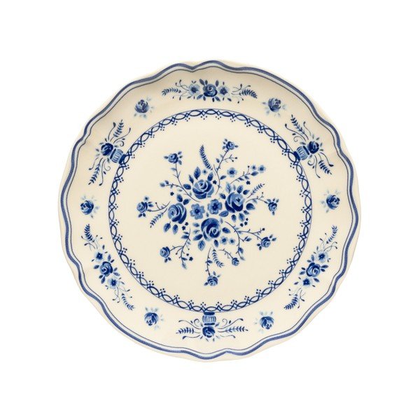 Moder/bež desertni krožnik iz kamenine ø 21 cm Vila – Costa Nova