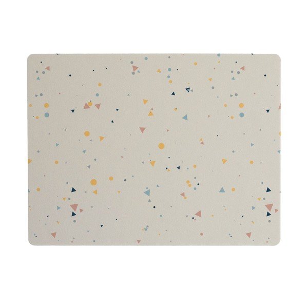 Bež namizna podloga The Wild Hug Tiny Geometry, 55 x 35 cm