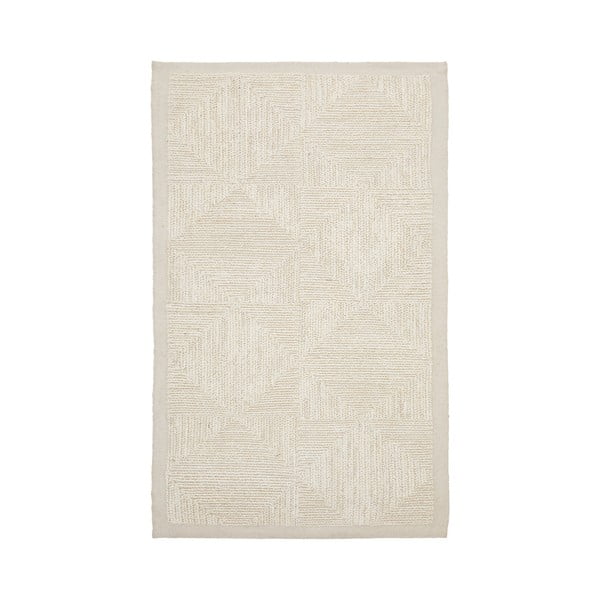 Kremno bela ročno tkana preproga iz jute 160x230 cm Sicali – Kave Home