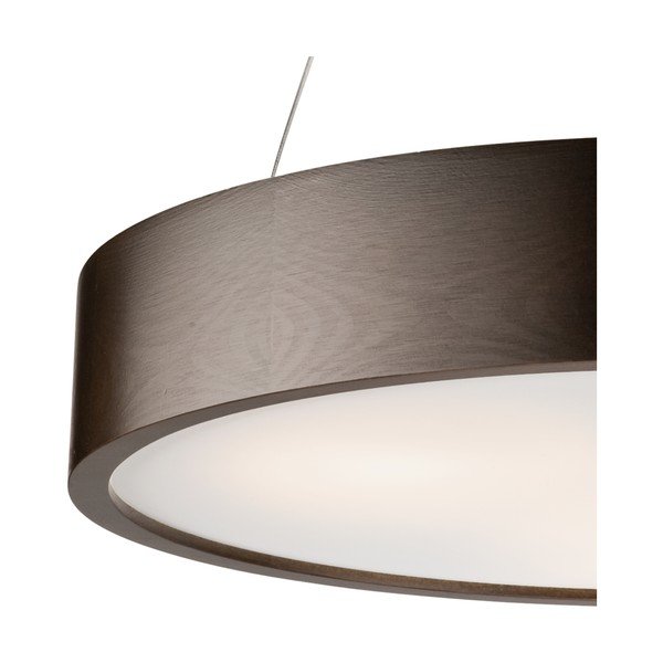 Temno rjava viseča svetilka s steklenim senčnikom ø 47 cm Eveline – LAMKUR-image-2