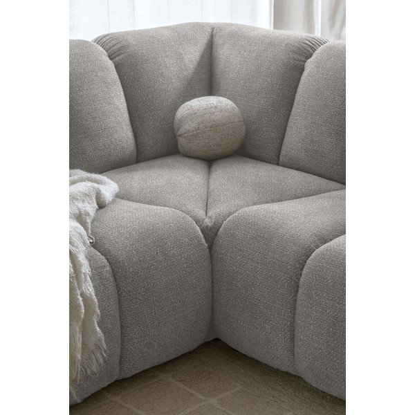 Svetlo siva kotna sedežna garnitura (desni kot/v obliki črke "U") Shell – Miuform-image-4