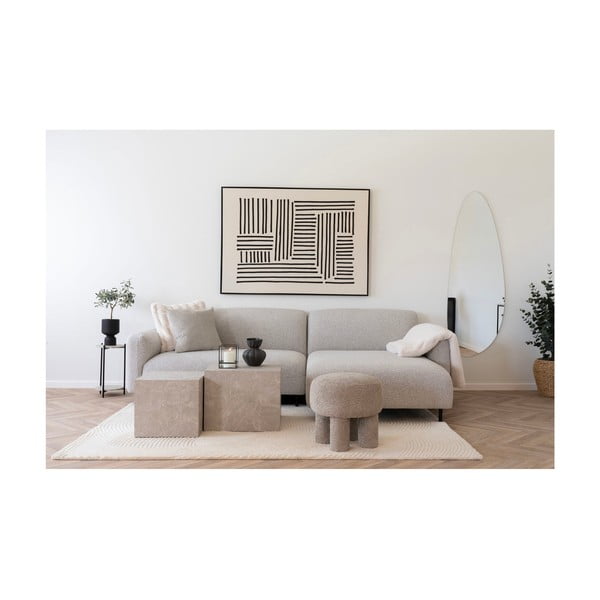 Kremno bela ročno tkana volnena preproga 160x230 cm Pune – House Nordic-image-1