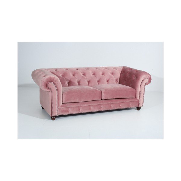 Roza kavč Max Winzer Orleans Velvet, 216 cm-image-1