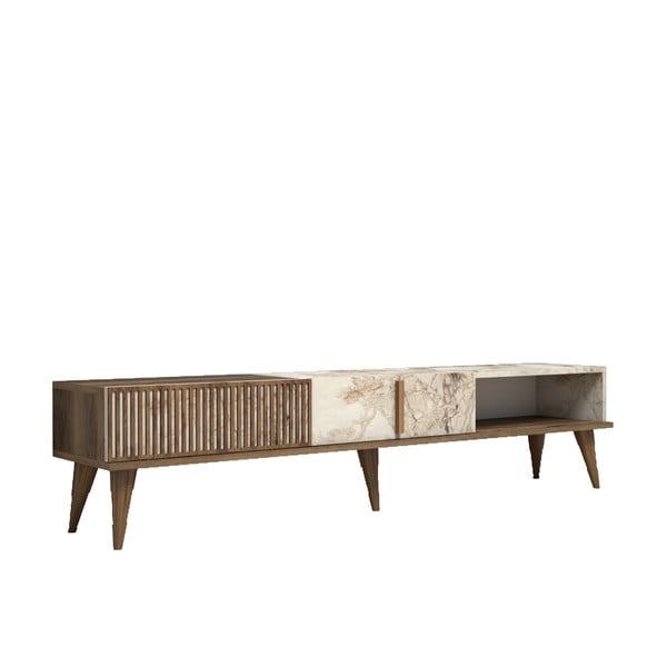 TV omarica v marmornem dekorju v naravni barvi 180x40 cm Milan – Kalune Design