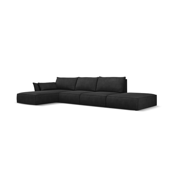Temno siv kotni kavč (levi kot) Vanda - Mazzini Sofas-image-2
