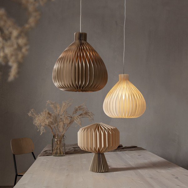 Kremno belo senčilo ø 28 cm Honeycomb – Star Trading-image-3