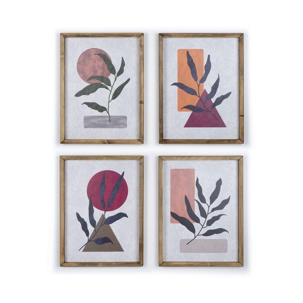 Komplet 4 slik Kate Louise Plants, 36 x 48 cm