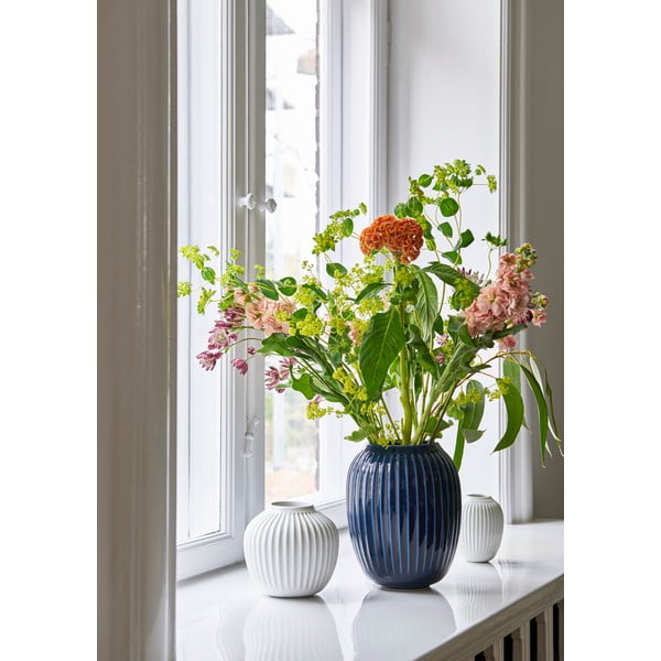 Bele keramična vaza Kähler Design Hammershoi, višina 12,5 cm-image-1