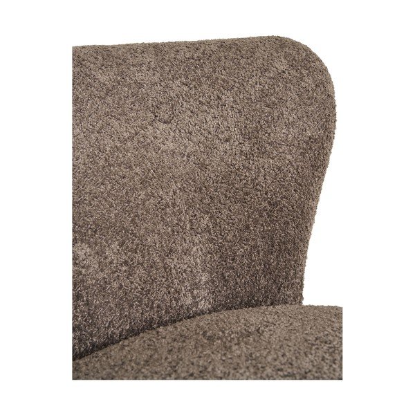Rjav fotelj iz tkanine bouclé Covelo – House Nordic-image-4