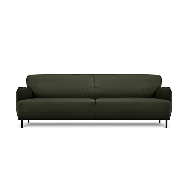 Zelena usnjena sedežna garnitura Windsor & Co Sofas Neso, 235 x 90 cm