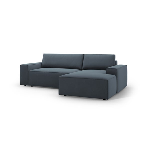 Modra raztegljiva kotna sedežna garnitura (desni kot) Jodie – Micadoni Home-image-2