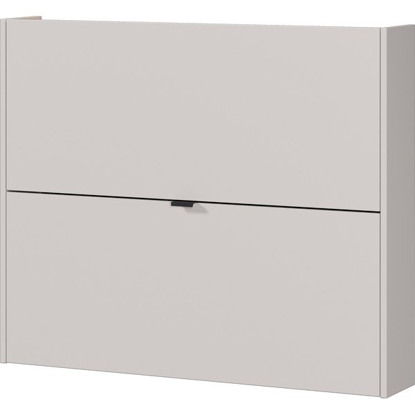 Kremno bela preklopna/stenska omarica za čevlje v hrastovem dekorju 100x83x18 cm Ameca – Germania