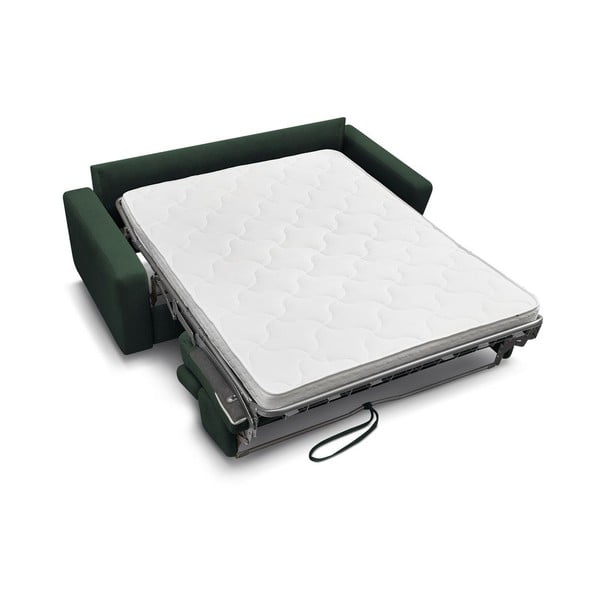 Temno zelena raztegljiva sedežna garnitura 195 cm Monaco – Bobochic Paris-image-4