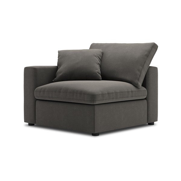 Temno rjav kotni del modularne zofe Windsor & Co Sofas Galaxy, levi kot-image-2