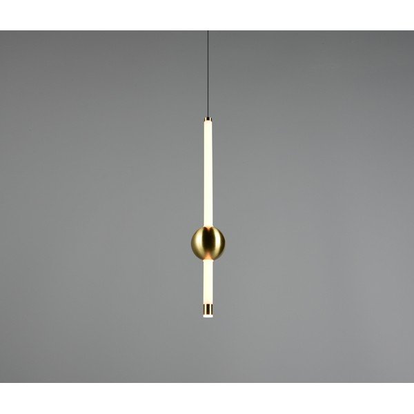 Medeninasta LED zatemnitvena viseča svetilka Melita – Trio-image-1