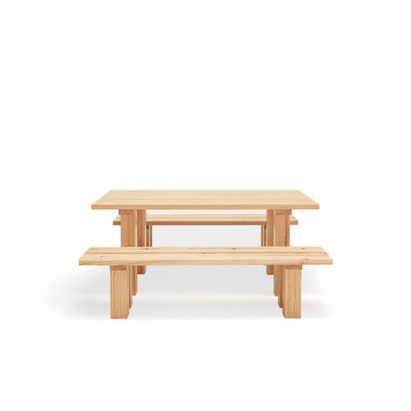 Jedilna miza z borovo mizno ploščo 100x180 cm Banda – Teulat-image-2