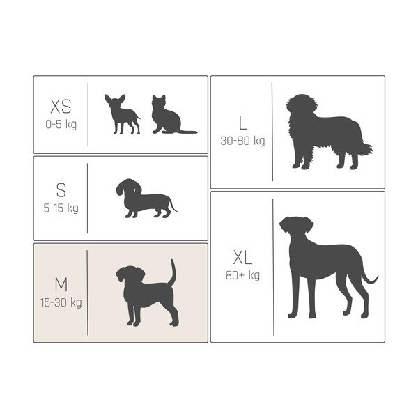 Siva semiš postelja za hišne ljubljenčke 75x55 cm Middle Stitch - Ego Dekor-image-4