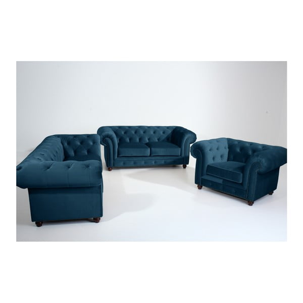 Modra zofa Max Winzer Orleans Velvet, 216 cm-image-1