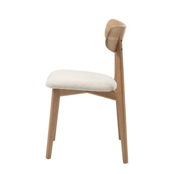 Kremno bel/naraven jedilni stol Elim – Unique Furniture-image-4